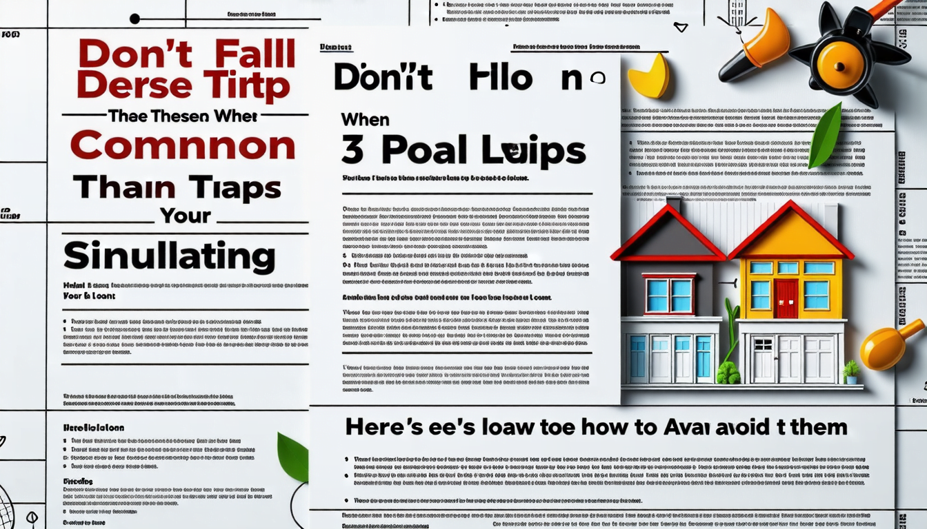 évitez les pièges courants lors de votre simulation de crédit immobilier en suivant ces conseils pratiques. découvrez comment contourner les obstacles pour obtenir un prêt immobilier avantageux.
