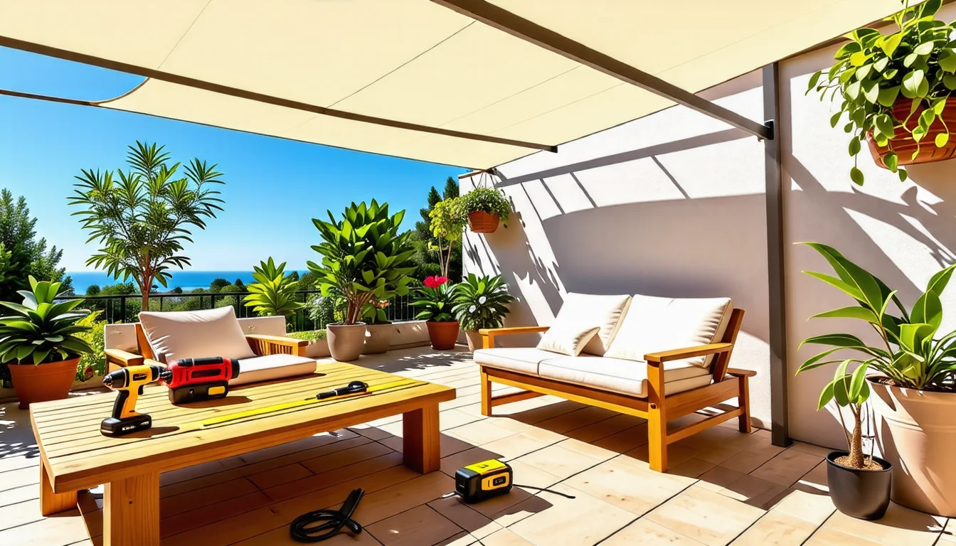 découvrez notre guide pratique pour installer une voile d'ombrage sur votre terrasse. suivez nos conseils étape par étape pour profiter de moments agréables à l'extérieur tout en vous protégeant du soleil. transformez votre espace extérieur en un havre de paix grâce à nos astuces et recommandations.