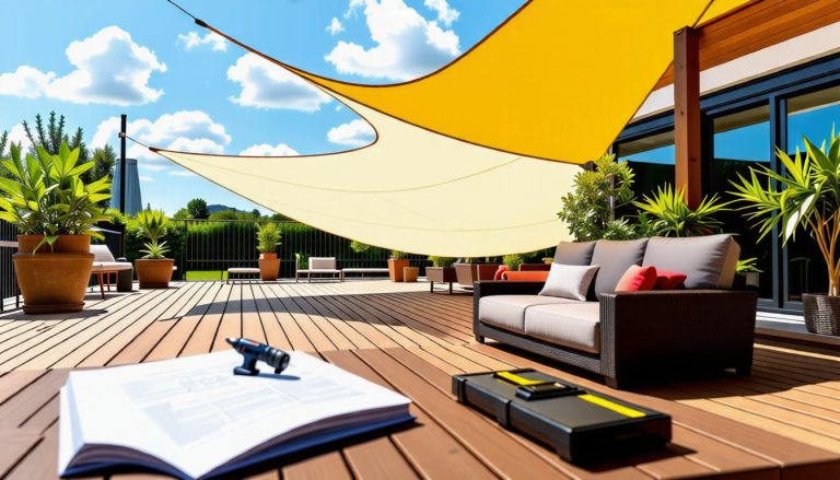 découvrez notre guide pratique détaillé pour installer facilement une voile d'ombrage sur votre terrasse. protégez-vous du soleil tout en ajoutant une touche esthétique à votre espace extérieur. suivez nos étapes simples et conseils d'expert pour profiter pleinement de votre terrasse pendant les journées ensoleillées.