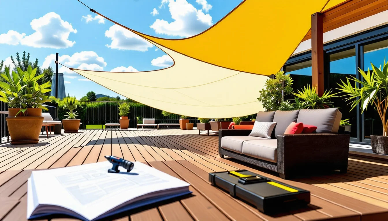 découvrez notre guide pratique détaillé pour installer facilement une voile d'ombrage sur votre terrasse. protégez-vous du soleil tout en ajoutant une touche esthétique à votre espace extérieur. suivez nos étapes simples et conseils d'expert pour profiter pleinement de votre terrasse pendant les journées ensoleillées.