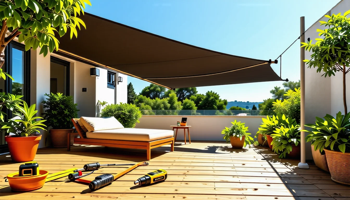 découvrez notre guide pratique pour installer facilement une voile d'ombrage sur votre terrasse. profitez d'un espace extérieur agréable et ombragé grâce à nos conseils étape par étape, astuces de montage et recommandations sur les matériaux. transformez votre terrasse en un véritable havre de paix.